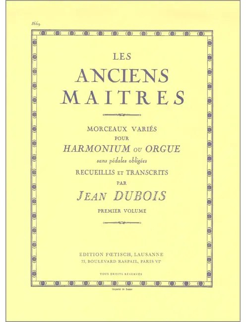 Anciens Maitres Vol 1